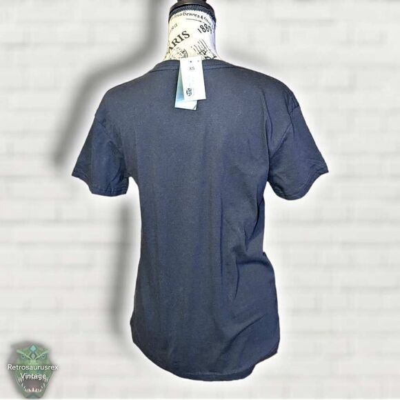 Run DMC Floral Print Oversized Boyfriend Crewneck Short Sleeve T Shirt, Women's - Picture 3 of 5